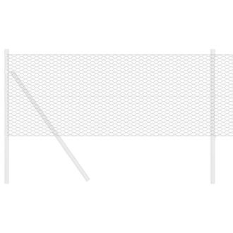 Berkfield Home Hexagon Fence Grey 0.6x100 m Steel in Dark Grey