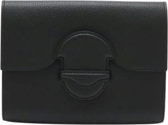 Herm&egrave;s Pre-owned Chevre Facon Clutch Bag Black - - Pre-owned - Donna - Nero - ONE SIZE