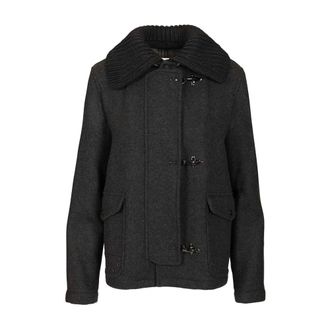 Fay 3-Hook Wool Jacket - female - Fay - Light Jackets - Gray - L - Jackets