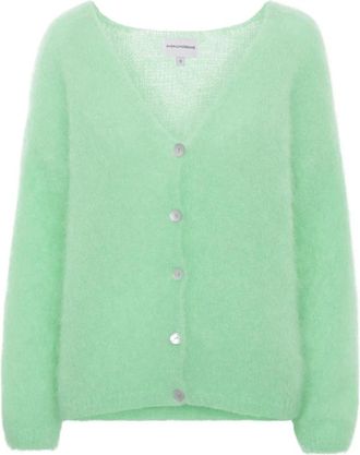 Americandreams Cornelia LS Cardigan - Dames - Vesten - Groen - L - Wol - Truien & Vesten