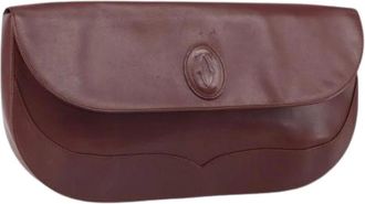 Cartier Pre-owned Clutches, female, Red, Size: ONE SIZE Pre-owned Leather Clutch
