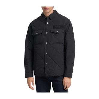 Replay Winter Jackets, male, Black, Size: L Regular-fit Crinkled Jacket