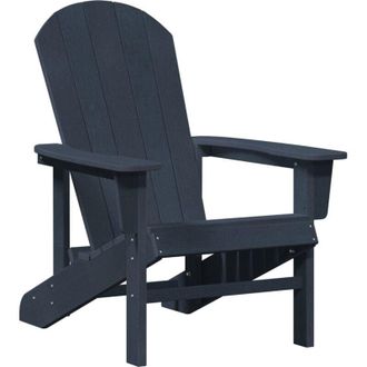 vidaXL Silla Adirondack Azul Marino 74 X 82 X 92cm Pl&aacute;stico Vidaxl