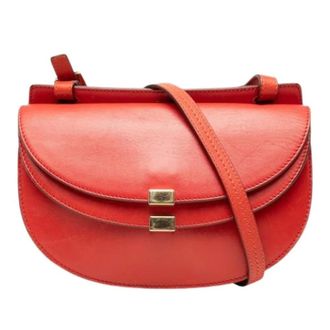 Chlo&eacute; Pre-owned Georgia Crossbody - Dames - Pre-owned - Rood - Maat: ONE Size Leer