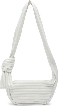 Issey Miyake Linear 58 Striped Mesh bag - Off White - One Size