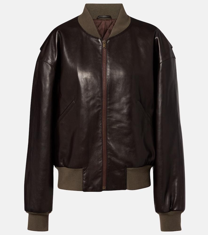 Veste En Cuir (PU) Femme The Row - Col Amovible Fourrure - Printemps 2025 - Neuf