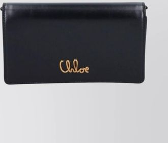 Chlo&eacute; leather chain wallet
