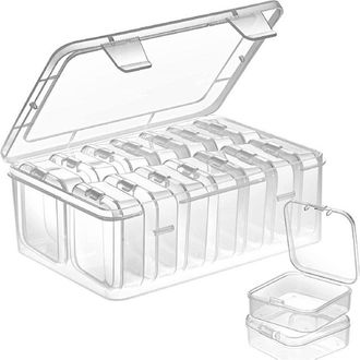 OEM Cajas De Almacenamiento Peque&ntilde;as Con Tapa, Cajas Peque&ntilde;as Transparentes, Mini Cajas Vac&iacute;as