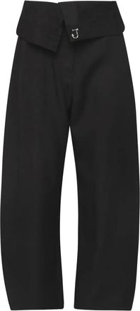 J.W.Anderson Pantaloni con risvolto - Nero