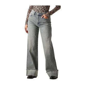 Catwalk Junkie Loose Fit Jeans met Plooi - Dames - Jeans - Blauw - Maat: W26