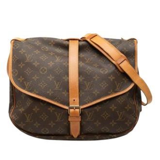Louis Vuitton Pre-owned Cross Body Bags, female, Brown, Size: ONE SIZE Pre-owned The Saumur