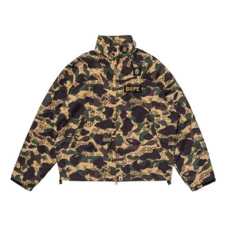 A Bathing Ape BAPE X Clot Camo Sleeve Detachable Rain Jacket Yellow 0ZXLJM911401P-YEL