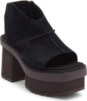 UGG New Heights Platform Sandal in Black at Nordstrom Rack, Size 9.5