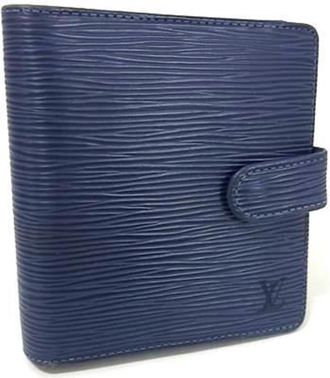 Louis Vuitton Epi Toledo Blue Epi Leather Wallet (Bi-Fold) (Pre-Owned)