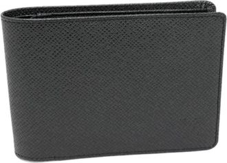 Louis Vuitton Pre-owned Wallets, male, Black, Size: ONE SIZE Pre-owned Portefeuille 3 Volets Taiga Wallet