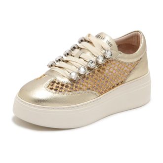 Emanuelle Vee Sneakers, female, Yellow, Size: 11 US 451P-302-18-P110Cb Bice Raffia Wo Shoes