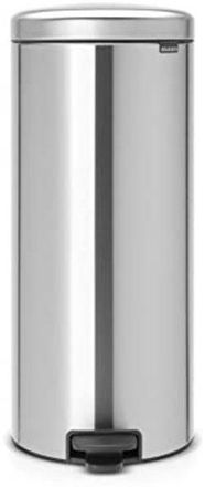 Brabantia Newicon - Cubo De Basura De Pedal De 30 Litros, Color Acero Mate