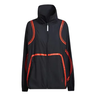 adidas (WMNS) adidas by Stella McCartney TruePace Woven Jacket Asia Sizing Black Red HD9120