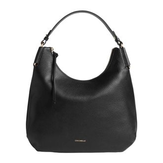 Coccinelle Rebekka Kleine Schoudertas - Dames - Schoudertassen - Zwart - ONE Size - Katoen - Tassen