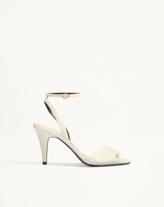 Valentino Garavani Sandalo Ladycrush In Capretto 85Mm Donna AVORIO 35.5
