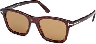 Tom Ford Stijlvolle bruine zonnebril - Heren - Zonnebrillen - Bruin - 54 MM - Accessoires