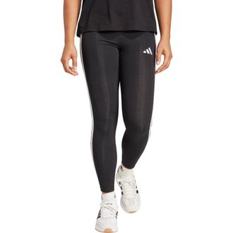 adidas 3-Stripe Leggings in Black/White at Nordstrom Rack, Size X-Small