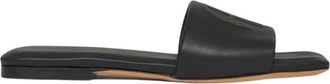 Anine Bing Ria Flat Slippers - Dames - Sandalen - Zwart - 36 EU - Leer - Schoenen