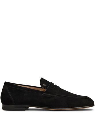 Tod's suede loafers - men - Goat Skin/Calf Leather/Rubber - 10.5 - Black
