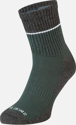 Sealskinz Mens Sealskinz Solo Quick Drying Temperature Regulating Mid Length Sock - Green - Size: 9.5/13/12.5/12/11.5/11/9/16/15.5/15/14.5/14/13.5/10.5/10