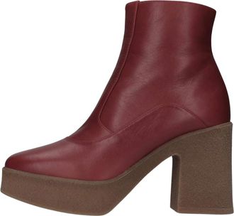 Chie Mihara Heeled Boots - Dames - Laarzen met Hak - Rood - 37 1/2 EU - Schoenen