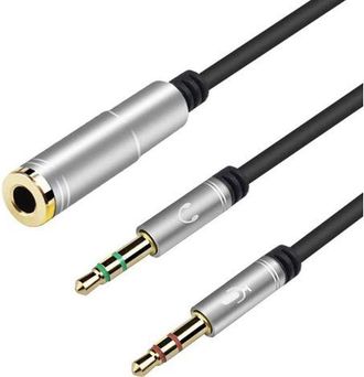 OEM Adattatore Jack Da 3,5 Mm, Sdoppiatore Per Cavo Audio Da 3,5 Mm Femmina A 2 Jack Maschio (2 Pezzi)
