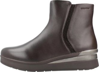 Stonefly Cream 64 Zip Nap - Dames - Enkellaarsjes - Bruin - 37 EU - Leer - Schoenen