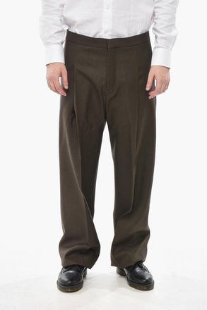 Givenchy Pantaloni in Lana Twill Straight Fit ad 1 Pince Givenchy