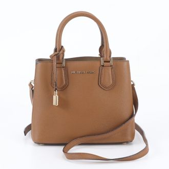 Michael Kors Brown Leather Handbag Shoulder Bag Tote Bag (Pre-Owned)