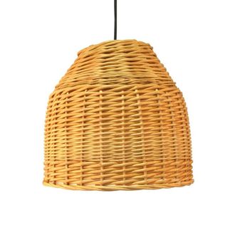 Wonderlamp L&aacute;mpara de techo artesanal de mimbre natural &oslash;40cm y altura regulable