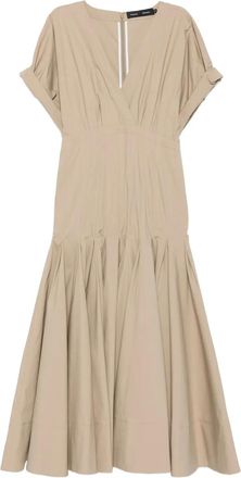 Proenza Schouler Abito plissettato con scollo a V - Toni neutri