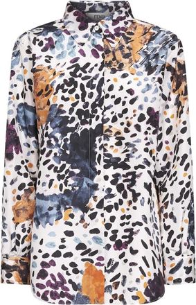 Fendi Shirts, female, Multicolor, S, Fendi Shirts White