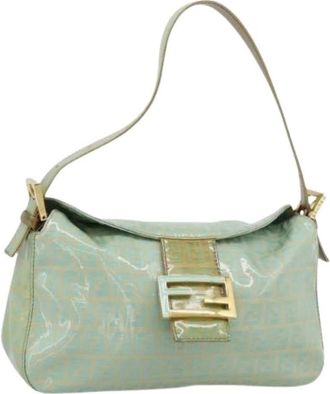 Fendi Pre-owned Borsa a Spalla Vintage in Tela - - Pre-owned - Donna - Verde - ONE SIZE