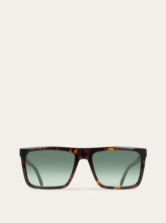 Ferragamo Men Rectangular frame sunglasses Brown