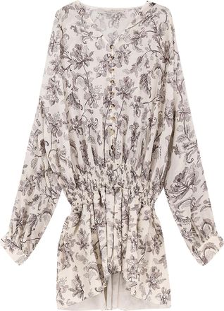 Golden Goose Multicolor Floral Print Cotton Dress