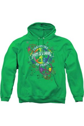 Gildan Justice League of America Peace League Adult Pull Over Hoodie / Hooded Sweatshirt