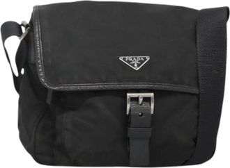 Prada Pre-owned Nylon prada-bags - Dames - Vintage Schoudertas - Zwart - ONE Size - Nylon - Vintage