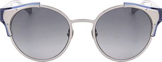 Linda Farrow KRIS VAN ASSCHE KVA51 C4 Mens Sunglasses Silver Size 51