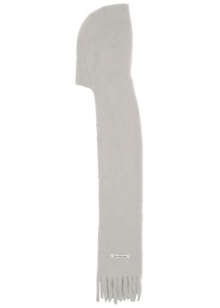 Acne Studios Hooded Brushed Mohair-blend Scarf - Grey - One Size