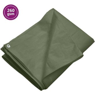 vidaXL Lona Hdpe Verde 260 G/m&sup2; 6x8 M Vidaxl