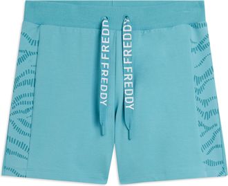 Freddy Pantaloni Shorts con Motivo Grafico e Logo FREDDY