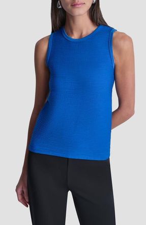 DKNY Seamless Rib Tank in Cobalt at Nordstrom, Size X-Small
