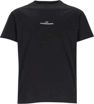 Maison Margiela Katoenen Jersey T-shirt - Heren - T-shirts - Zwart - L - Katoen - Tops