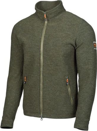 Ivanhoe of Sweden Louie Full Zip Wolljacke für Herren | oliv