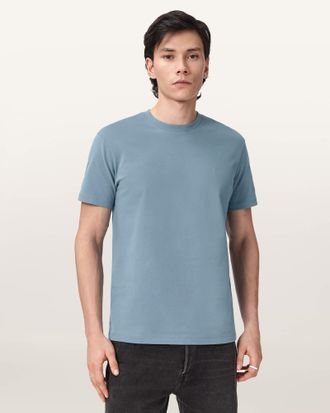 AllSaints Cotton Dexter Short Sleeve Ramskull T-Shirt, Size: XXL